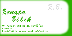 renata bilik business card